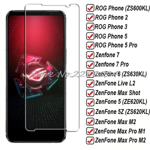 زجاج مقسى لهاتف ASUS ROG Phone 2 3 5 Pro Ultimate Zenfone 8 Flip 7 6 5Z Live L2 Max Shot Plus M2 M1 فيلم واقي الشاشة أعلى 4 مبيعات Zenfone Max Shot Board - No2