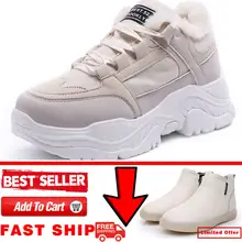 Women's Sneakers Platform Breathable Leather Shoes #5