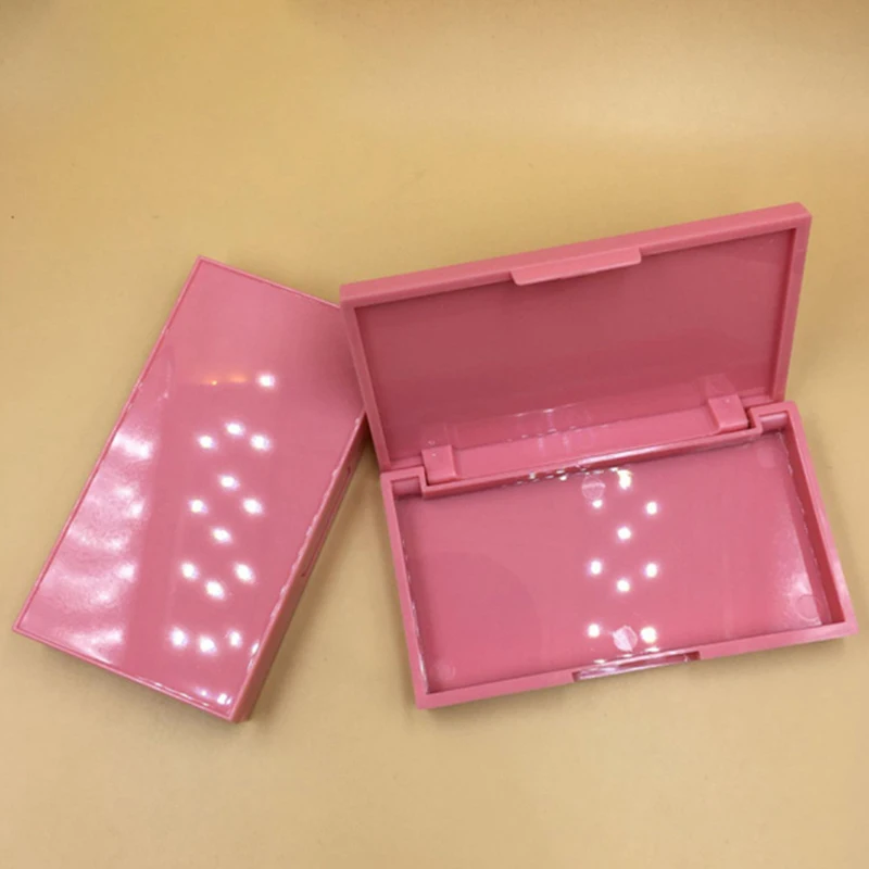 Wholesale 3d Mink Lashes Case Eyelashes Box Package Custom Logo Acrylic Pink Custom Lash Box In Bulk 10pcs