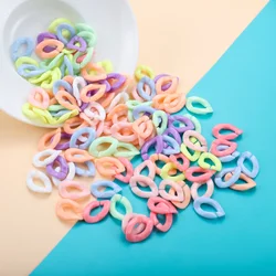 50/100Pcs Bunte Verdreht Acryl Link Kette Montiert Teile Perlen für DIY Halskette Schmuck, Die Entdeckungen Zubehör