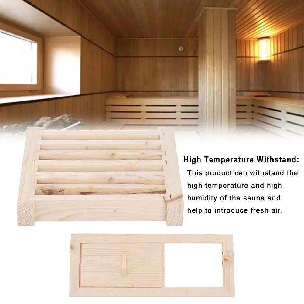 Summer Bath Sauna Room Air Vent  Sauna blinds Grille Ventilation Panel Sauna Room Equipment Non-Slip Bathtub Shutter Window 4