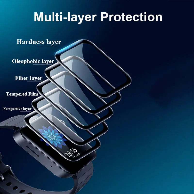 Mi Watch Lite Glass Xiaomi Redmi Watch Film Screen Protector For Xiaomi Protective Fiberglass Cover Film For Smart Accessories