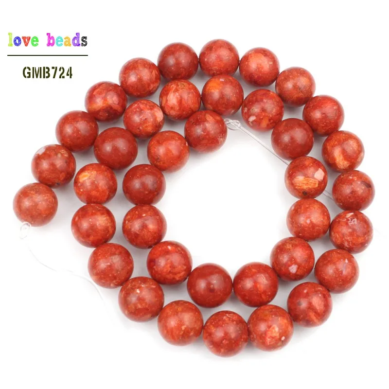 Natural Grass Red Coral Beads 6/8/10/12/14/16mm pick size 15inche/strand Fashion Jewelry Beads For Jewelry Making (F00577)