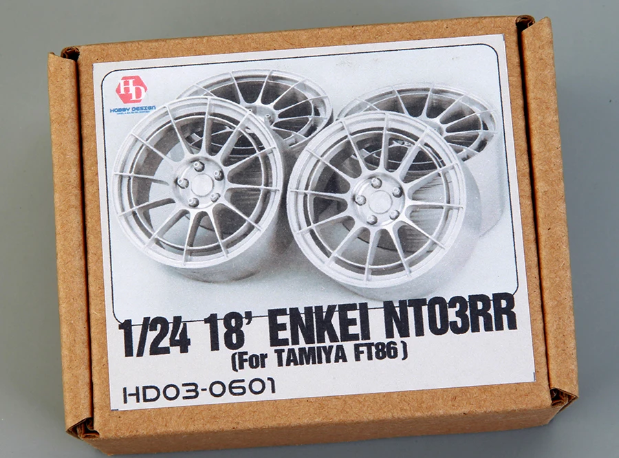 Hobby Design HD03-0601 1/24 18' Enkei NT03RR Wheels For Tmiya FT86 Model Car Modifications Hand Made Model