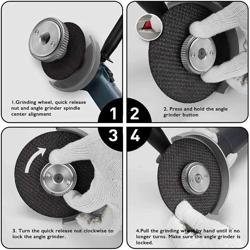 Dado di bloccaggio smerigliatrice angolare M14 a cambio rapido, dado SDS a sgancio rapido, accessori smerigliatrice angolare