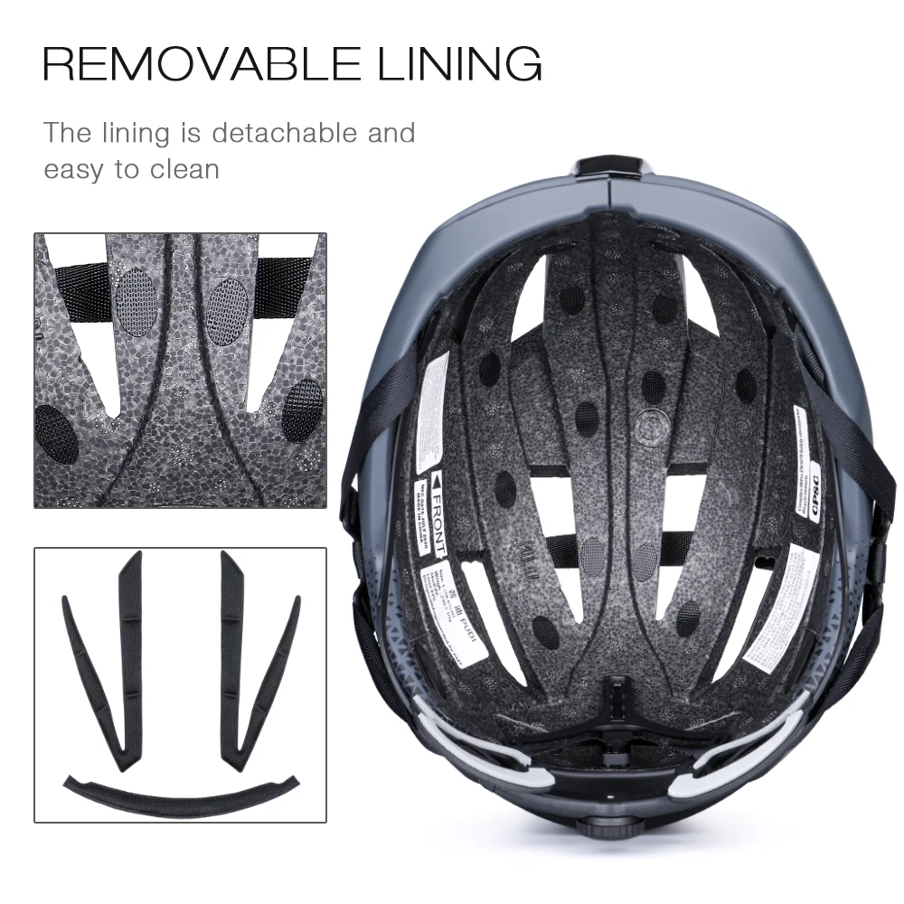 PMT Aero Bicycle Helmet Ultralight EPS+PC Cover Road Bike Helmet for Women Men Integrally-molded Cycling Helmet Safety Cap