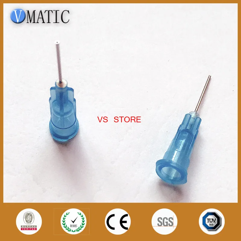 Free Shipping Non Sterilized 23G Dispensing Syringe Needle Tip Pinhead Glue Dispenser Needle Tip 1/2 Inch