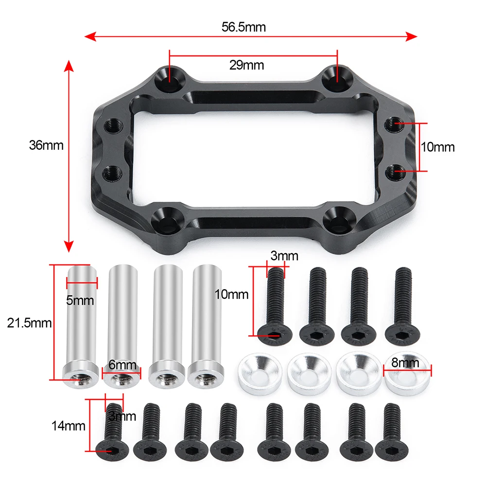 AXSPEED Metal Steering Servo Mount for 1/8 A-RRMA KRATON 6S Outcast Senton Talion Typhon BLX RC Speed Monster Truck Car Parts