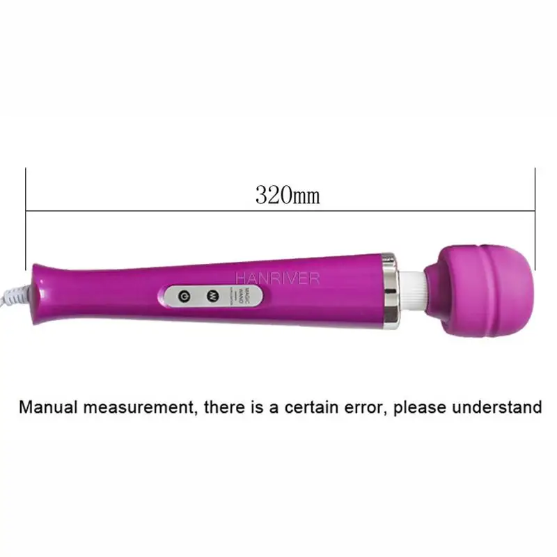 New 10 Speeds Magic Wand Massager,Big Magic Wand Massage Stick AV Vibrators Sexy Clit Vibrator Sex Toys for Women 32 * 6CM