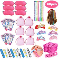 60pcs/30pcs Spa Wedding Party Favors Girls Birthday Party Gifts Guests Slumber Spa Supplies Stickers Pinata Filler