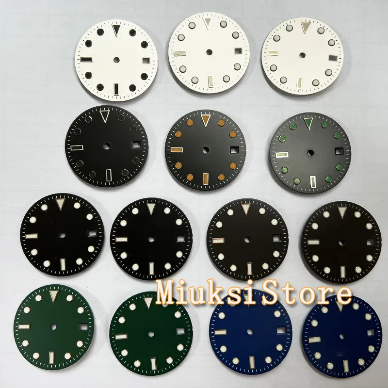 Custom Logo DIY laser Sterile Watch Dial 28.5mm Luminous Fit  NH35 NH36 ETA2824 2836 Miyota 8215 Mingzhu DG2813 3804 Movement