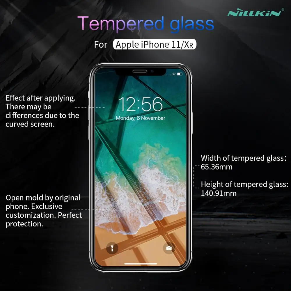 Nillkin Tempered Glass for iPhone XR X Xs 11 Pro Max 12 Mini 0.33MM H Screen Protector For iPhone 13 Pro Max Glass