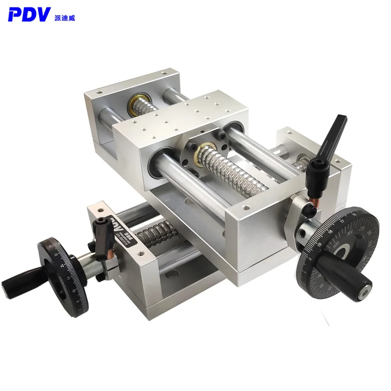 PT-LX100リニアリニアモジュールボールねじ、リニアスライドステージマニュアルプラットフォームとロック