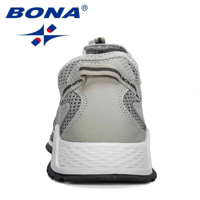 BONA New Designers Mesh Running Shoes Men 46 Large Size Sneakers Walking Jogging Casual Shoes Man Athletic Fotwear Trendy