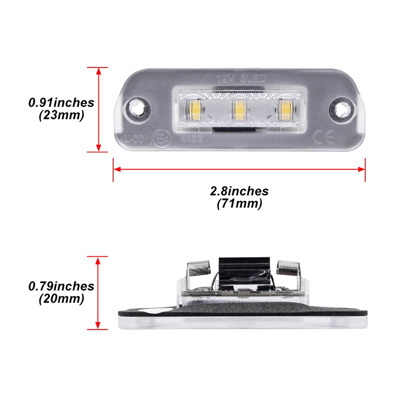 For Benz ML GL R-Class W164 W164 W251 White SMD Error Free Led Number License Plate Lights Lamp OEM: A2518200166