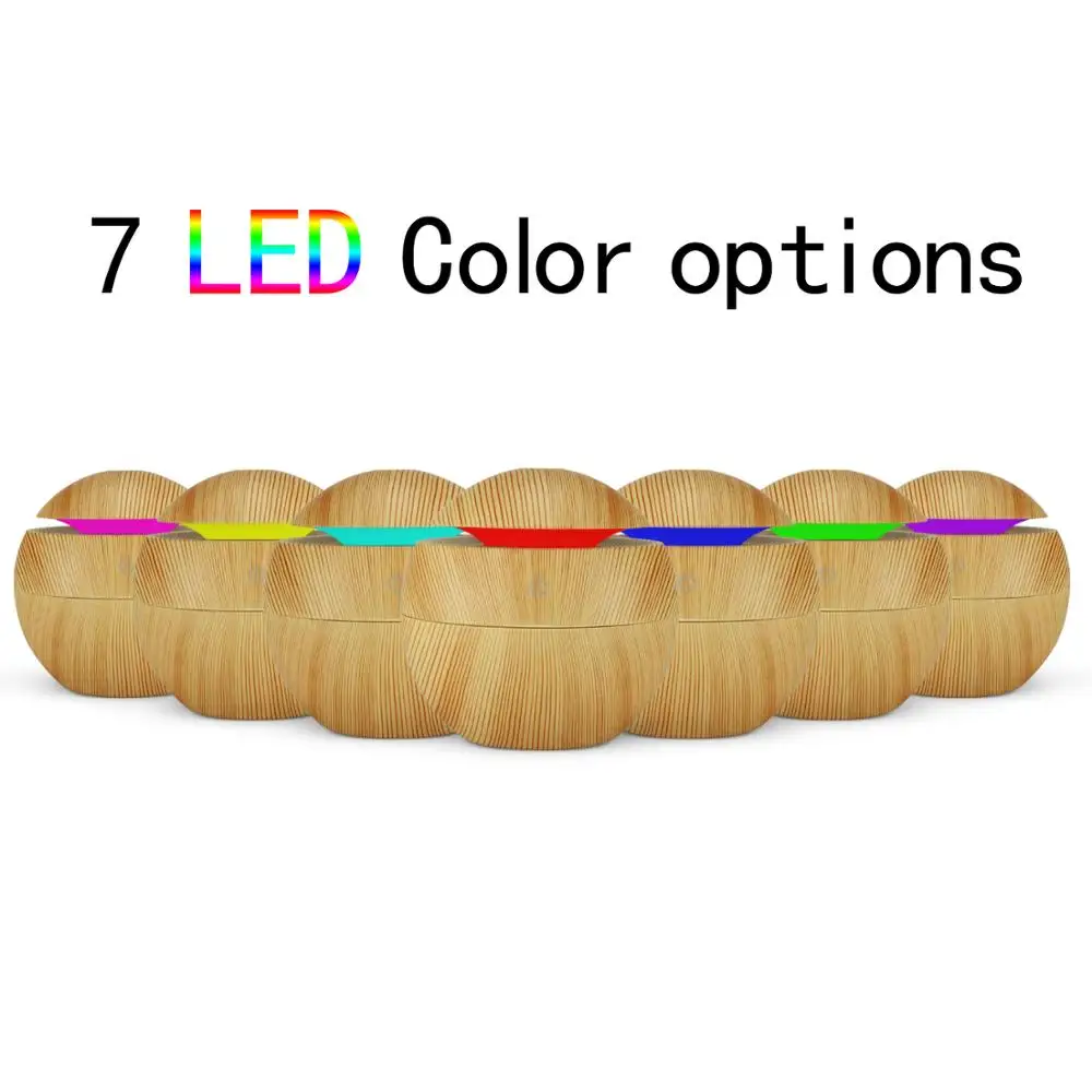 Nieuwe Mini Luchtbevochtiger Etherische Aroma Olie Diffuser Usb Opladen Draagbare Luchtreiniger 7 Kleurverandering Led Licht Voor Kantoor Thuis