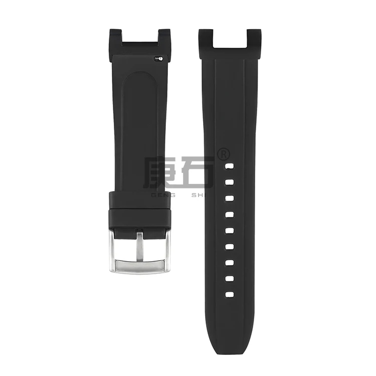 Fluorine Rubber Watch band Strap with Adapters Connector for  CASIO GW-9500 GW 9500