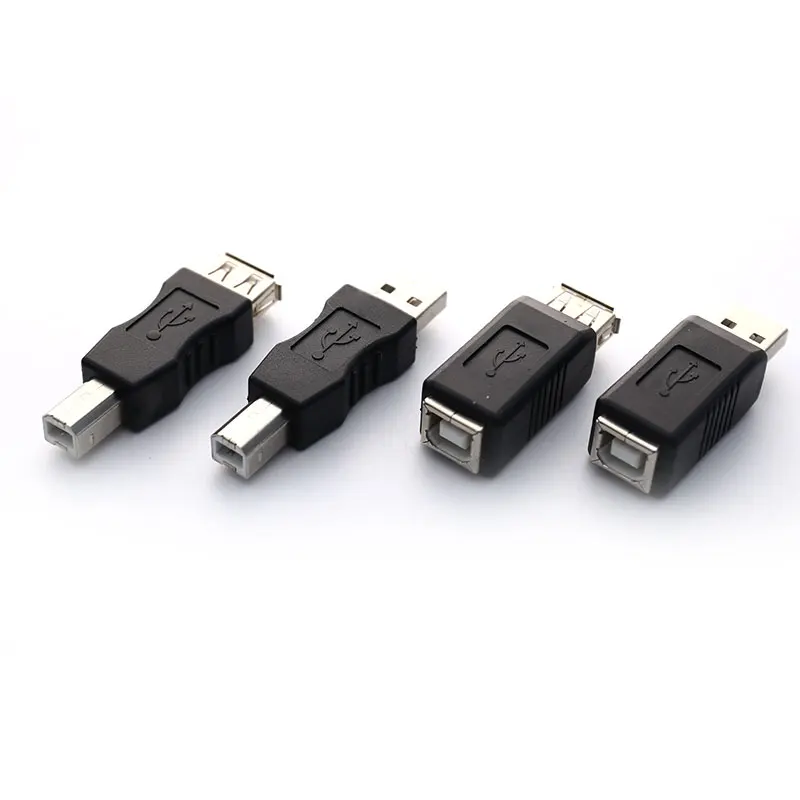 USB 2.0 Type A Female To Type B Male Printer Scanner Adapter Converter Connector