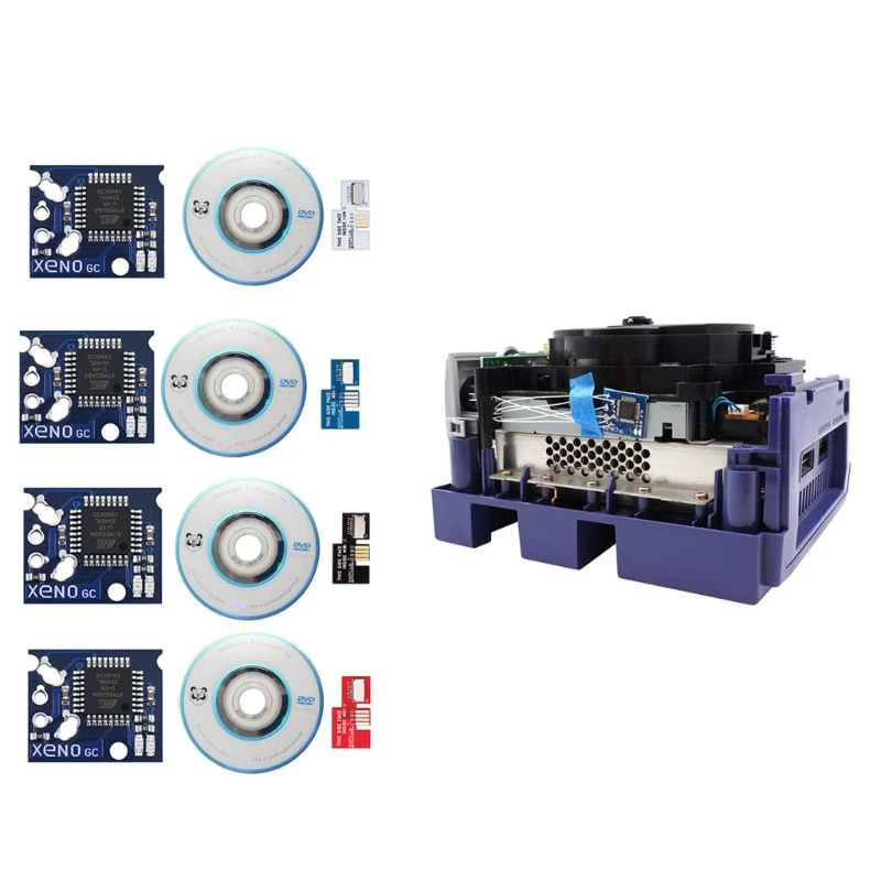 チップSD2SP2マイクロsdカードアダプタミニディスクdvdキットngcゲームコンソールのアップグレードパーツ