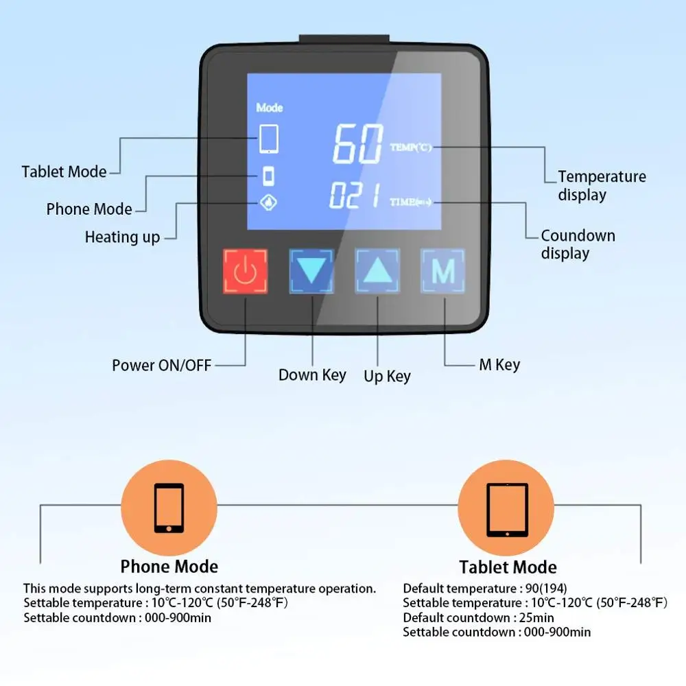 CPB almohadilla calefactora de separación de pantalla LCD para iPhone, iPad, Samsung, desmontaje de pantalla, reparación de iPad, plataforma calefactora de apertura de pantalla