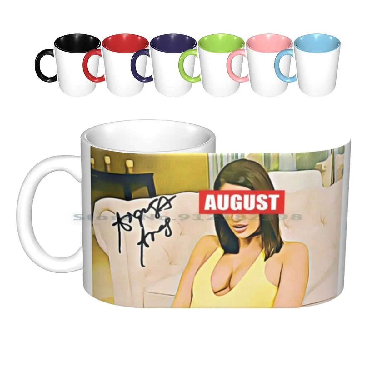 R.i.p August Ames Tribute Signed Ceramic Mugs Coffee Cups Milk Tea Mug August Ames Hypebeast Rip Tibute Redtube Xnxx 1 Adults