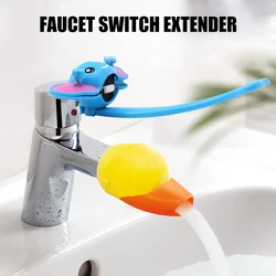 Faucet Extender Sink Handle Extender Safe Faucet Extension Attachment Fits Most Faucets Extended by 17 cm for Toddlers Kids