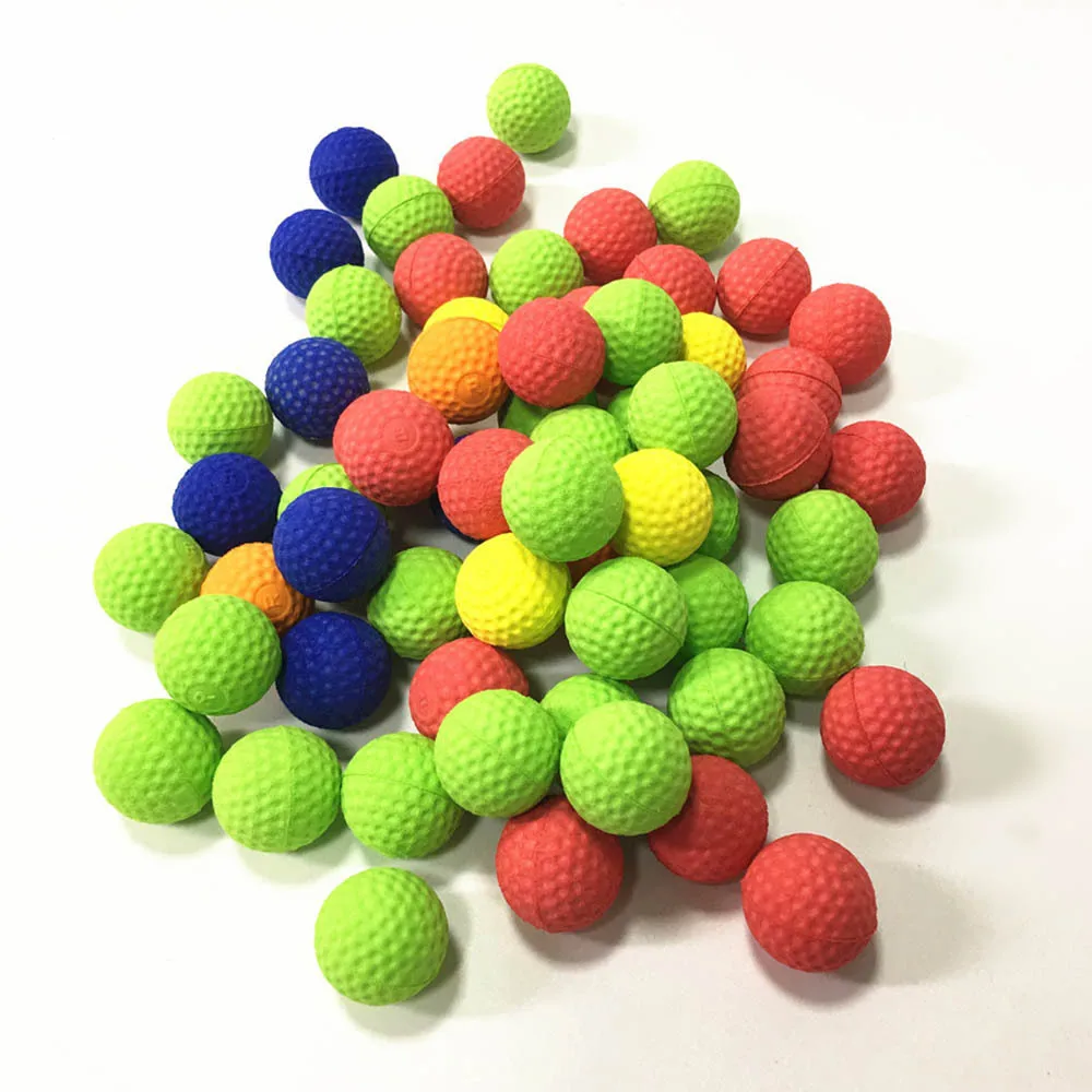 100Pcs Toy Gun Bullet Balls For Gun Balls Rival Zeus Apollo Toy Outdoor Practice Less Impact For Children Toy Gun Accessories