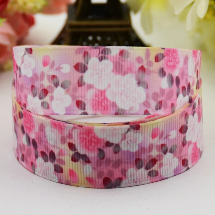 22mm 25mm 38mm 75mm Ruban Flower Cartoon Character printed Grosgrain Ribbon party decoration 10 Yards Mul115