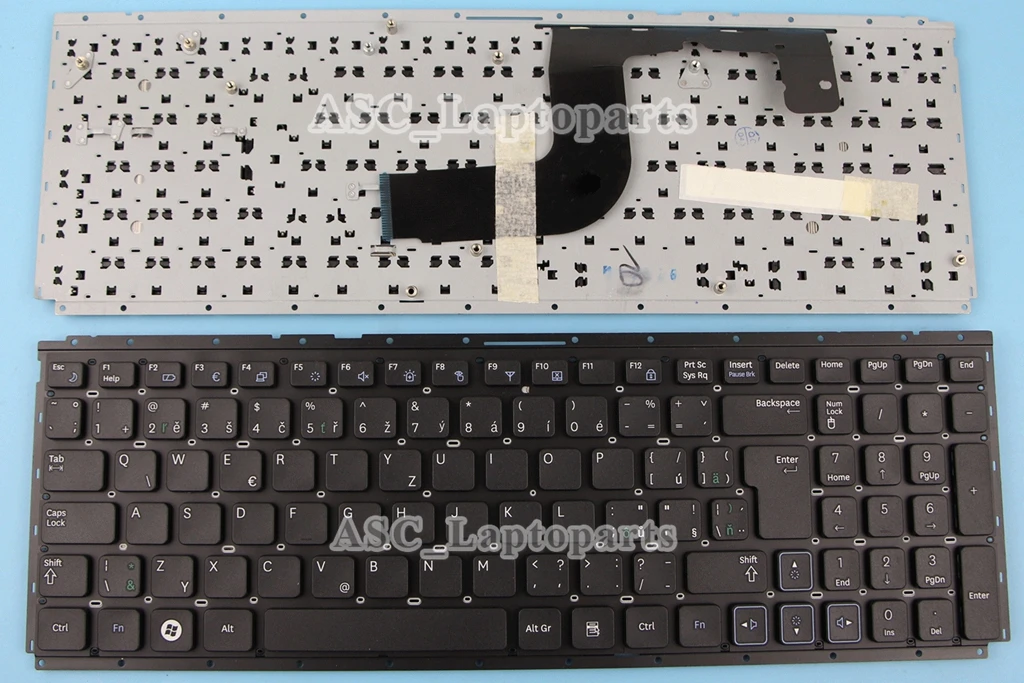 New Czech Slovakian Keyboard for SAMSUNG RV511 RV515 RV515L RV520 NP-RV511 NP-RV515 NP-RV515L Black, NO Frame