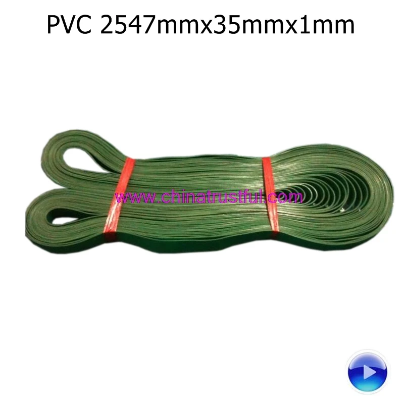 

12pcs 2547mmx35mmx1mm PVC rubber Transmission conveyor belt for bag side sealing machine