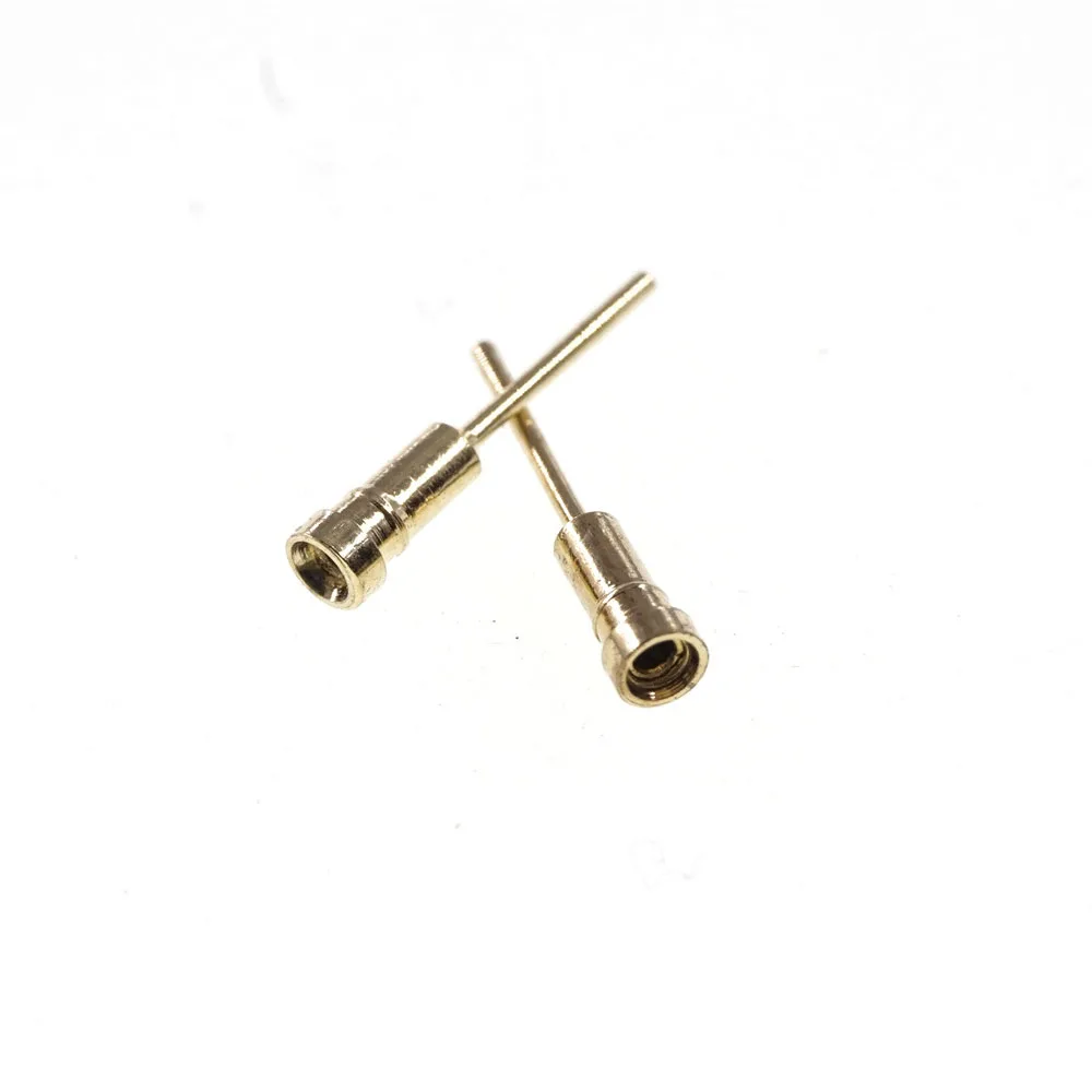 100Pcs LED Pin Socket for Cherry Mx Switch Keyboard Size 9.70MM Length Gold Plating Machined