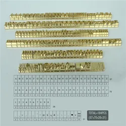 Time New Roman/Microsoft/Cursive script T shape Flexible Stamping Brass Letters,184pcs/set RCIDOS customization number/alphabet