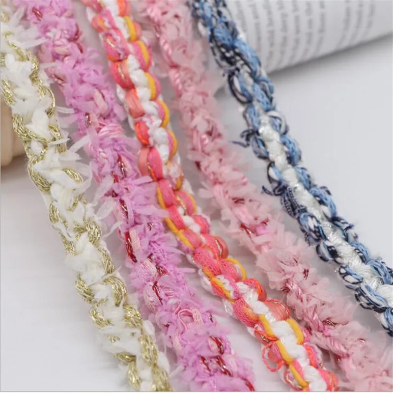 1.5cm network new French hand-woven ribbon lace clothing jacket DIY material