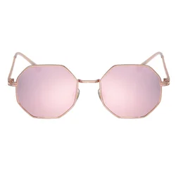 Luxury Square Sunglasses Man Woman Fashion Small Frame Polygon Sun Glasses Metal Vintage Retro Brand Octagon Gafas De Sol