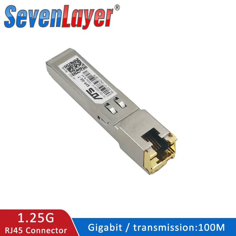 SFP Module RJ45 10/100/1000 Connector SFP Copper RJ45 SFP port Compatible with Cisco/Mikrotik Gigabit Ethernet Switch