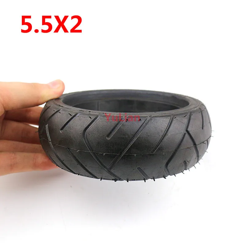 5.5 Inch Solid Tyre 5.5X2 Tubeless Tire 5.5*2 Puncture Proof Tyre for Jackhot Carbon Fiber Scooter Fastwheel F0 Electric Scooter