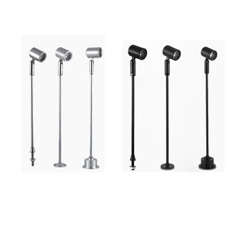 LED 1W 3W projecteurs réglables vitrine lumière pour exposition affichage Mini Spot bijoux Suicase AC85-265V Dc12v