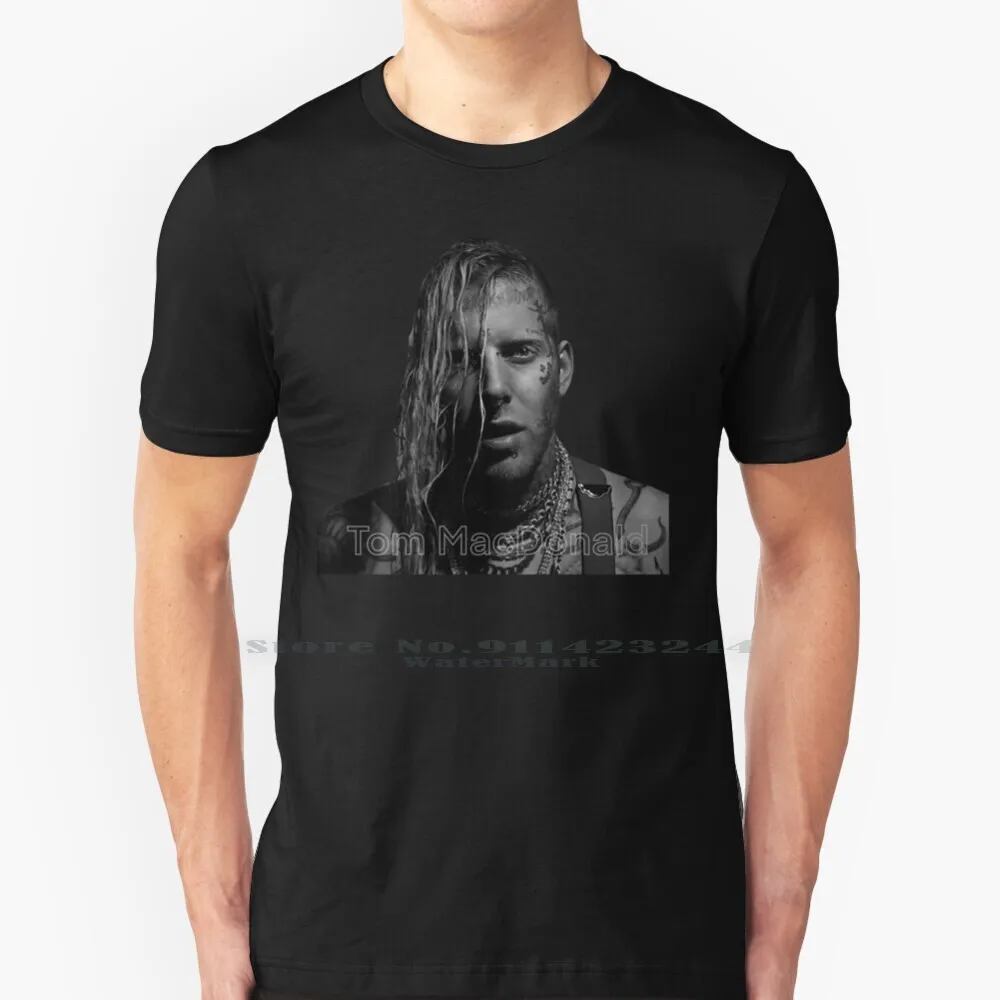 Tom Macdonald 100% Cotton T Shirt Black And White Thomas Macdonald Is A Canadian Rapper Singer Songwriter And Former