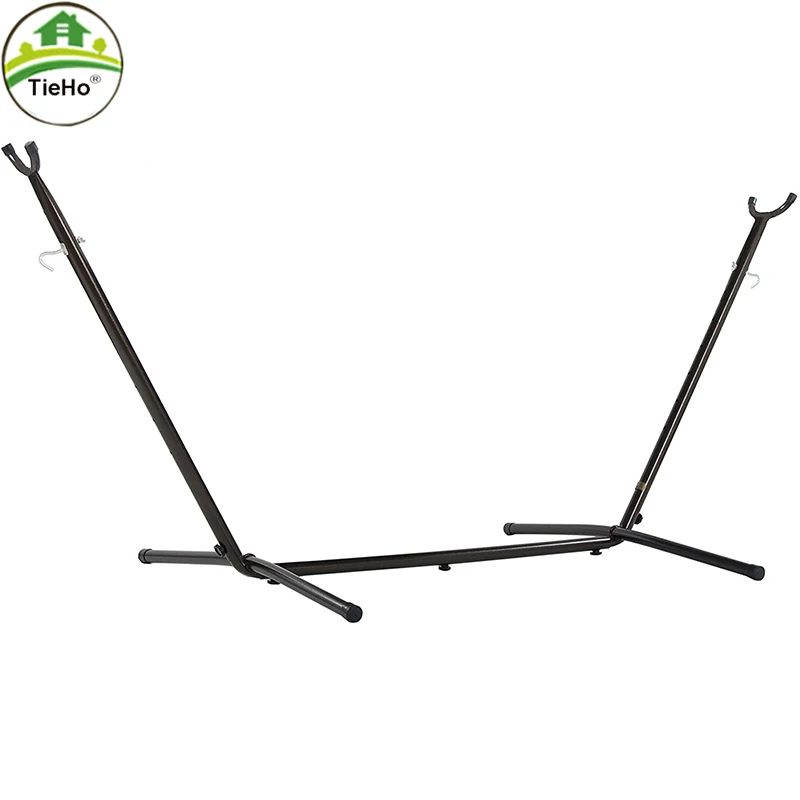 TieHo Portable Metal Hammock Stand, Simple Swing Frame, Anti-side-turn Canvas Camping Base, Outdoor Iron Stong Floor Stand