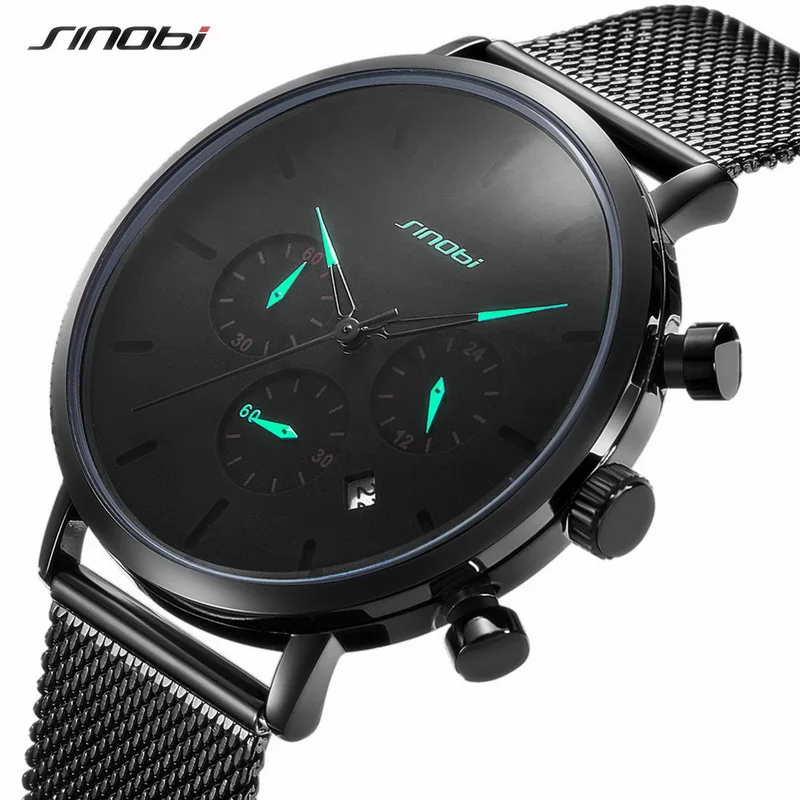 

Sinobi Men Watch Brand Luxury Famous Dress Fashion Watches Unisex Ultra Thin Quartz Wristwatch Male Clock Relojes Para Hombre