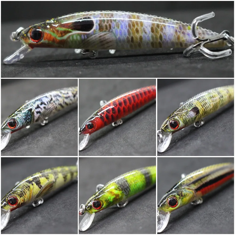 wLure Fishing Lure 9cm 7g Plastic beads to Make Crisp Sound Lifelike Patterns Floating Minnow Cutting Blade Fishing Hooks HM641