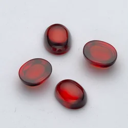 Size 4x6~9x11mm Oval Shape Cabochon Garnet Synthetic Cubic Zirconia