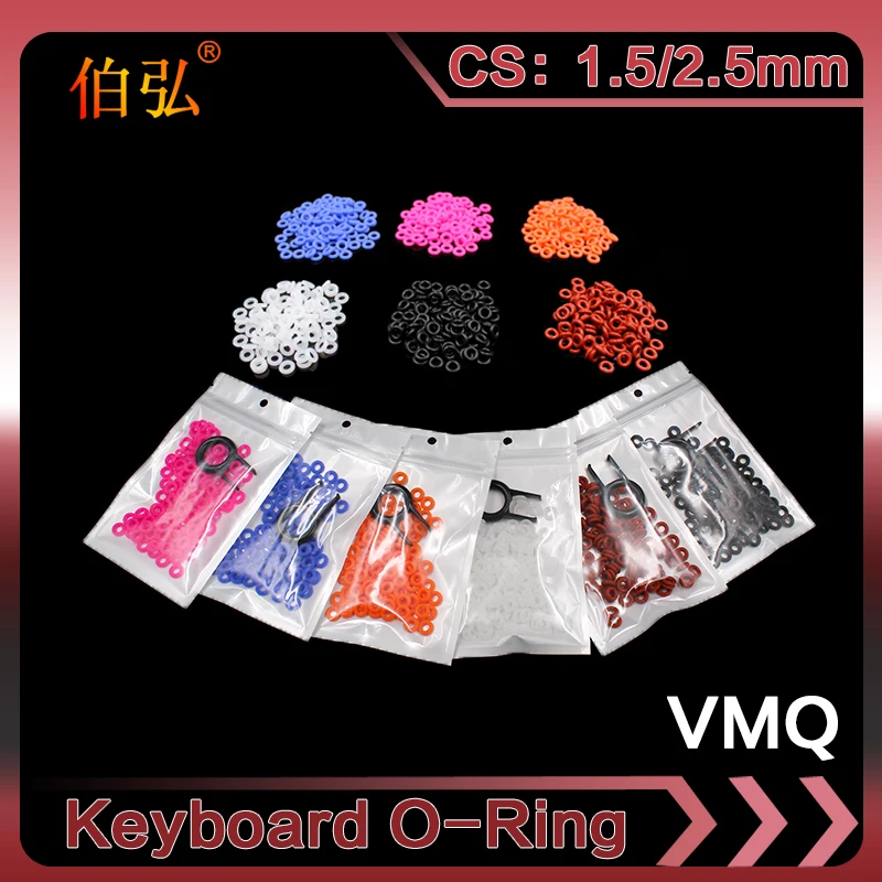 125pcs Keycaps O Ring Seal Switch Sound Dampeners For Cherry MX Keyboard Damper Replacement Noise Reduction Keyboard O-ring Seal