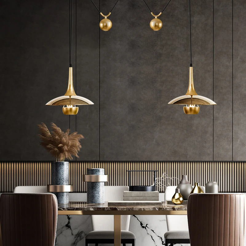 

Adjustable Shift Ufo Restaurant Personality Pendant Lamps Designer Creative Pendant Light Height