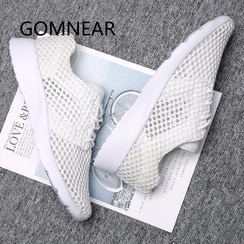 GOMNEAR White Casual Shoes for Women Sneakers Breathable Summer Mesh Sport Shoes Lightweight Ladies Running Walking Shoes Brand