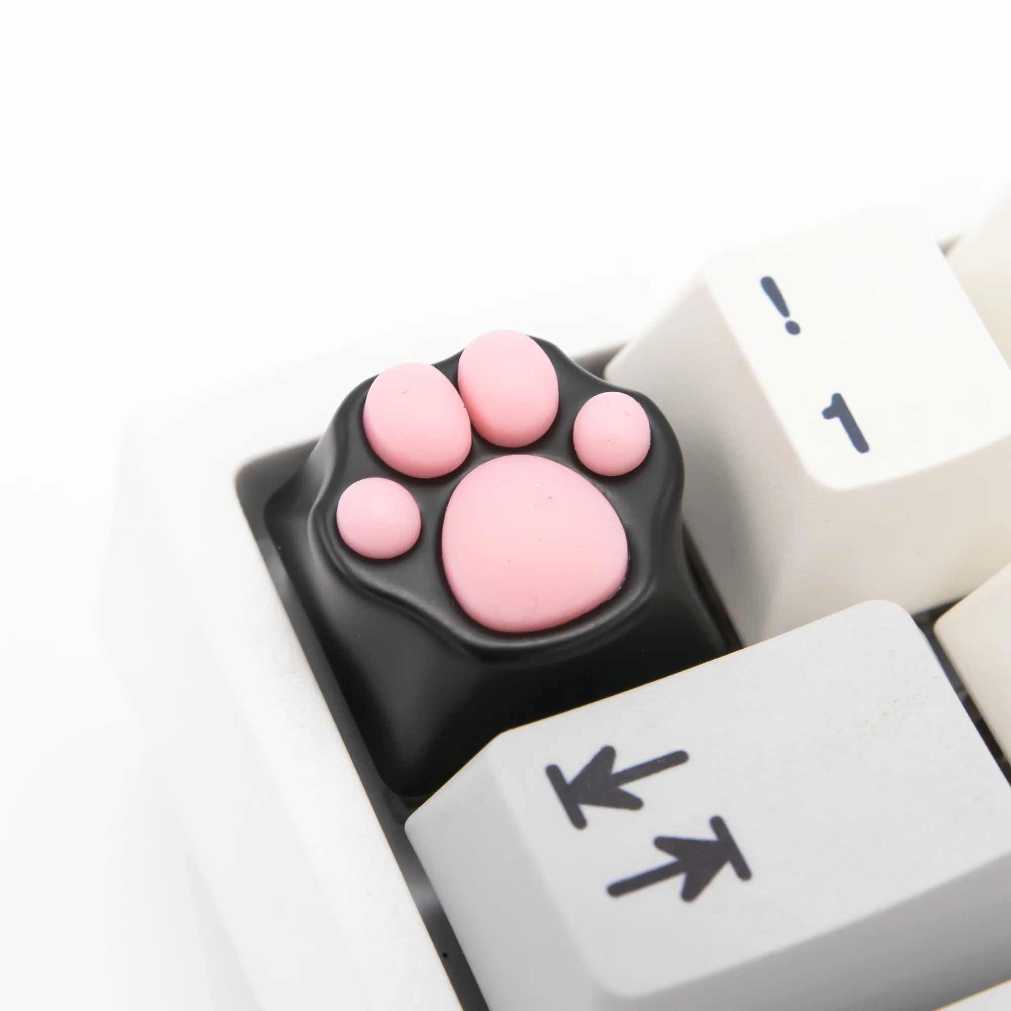 1 peça de metal de borracha macia gato garra chave boné para mx interruptor teclado mecânico personalidade adorável keycap