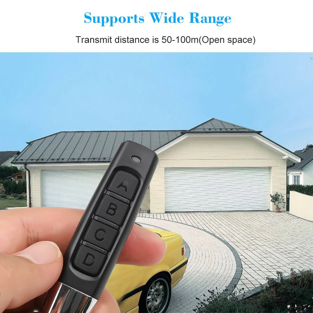 KEBIDU 433MHZ Remote Control Garage Gate Door Opener Remote Control Duplicator Clone Cloning Code Car Key