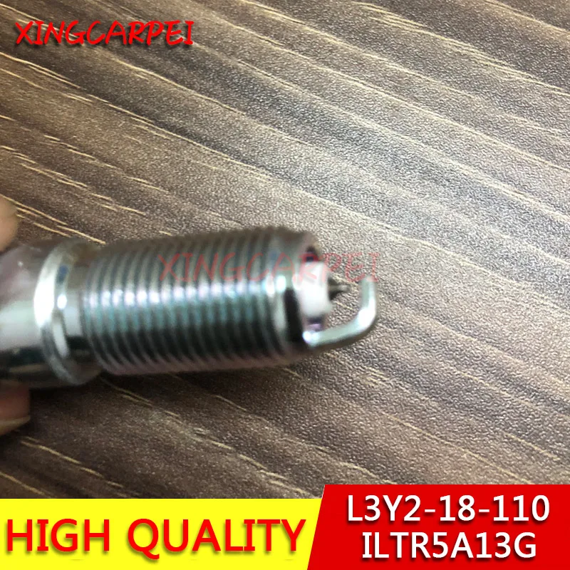 L3Y2-18-110 ILTR5A-13G (4pcs) Iridium Power Spark Plug For Mazda 3 5 6 CX-7 Ford Lincoln L3Y218110 ILTR5A13G