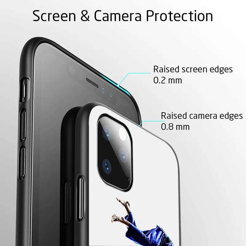 Japan Judo For Apple iPhone 15 14 13 12 11 Pro Max Mini XS X XR 7 8 6 Plus 5S Silicone Black Phone Case