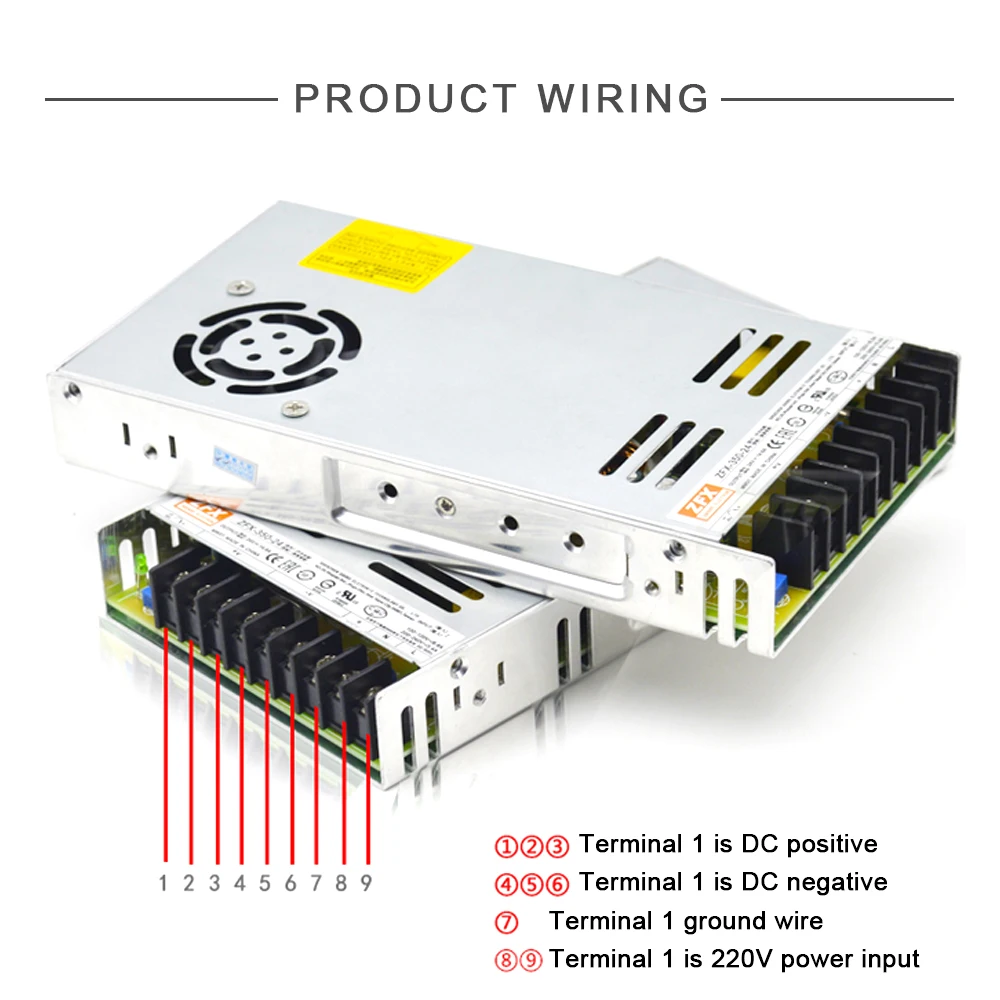 350W Switching Power Supply Light Transformer AC 220V To DC 24V Power Supply Source Adapter For Led Strip CCTV